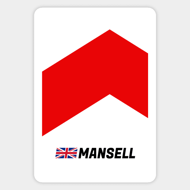 F1 Legends - Nigel Mansell Sticker by sednoid